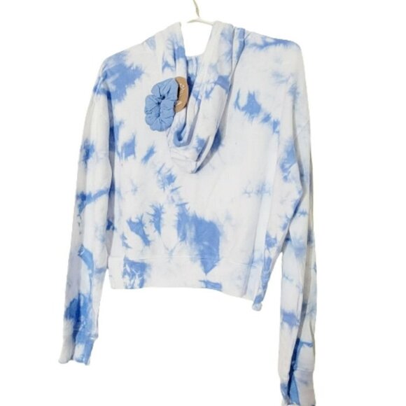 Splendid Joey Zip front tie dye crop zip up hoodie - Picture 4 of 7